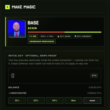 Magic token